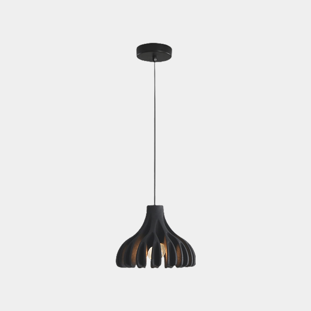 Pendant Light Nordic Macaron Resin Coral Black