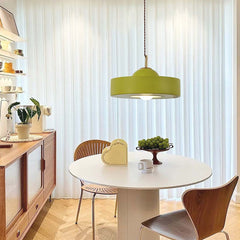 Pendant Light Nordic Round Resin Light Green Dining Room