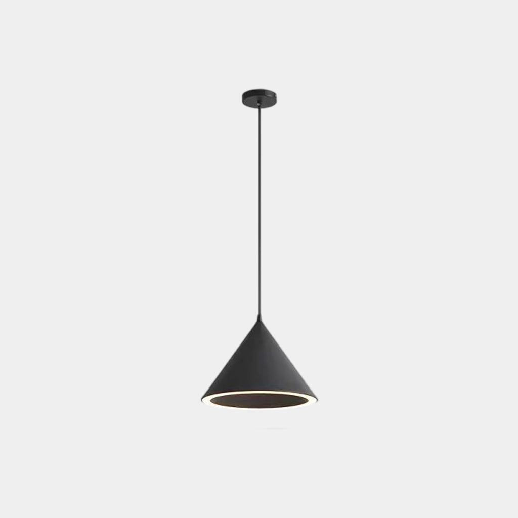 Pendant Light Nordic Simple Cone LED Black