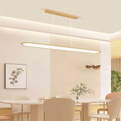 Pendant Light Rounded Rectangle Linear Dimmable Dining Room