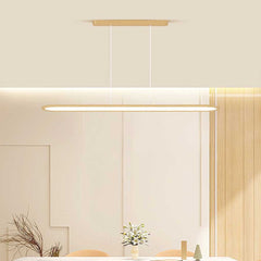Pendant Light Rounded Rectangle Linear Dining Room