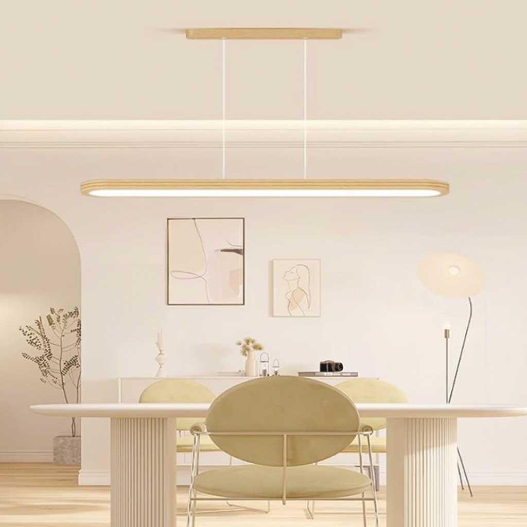 Pendant Light Rounded Rectangle Linear LED Dining Table