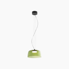Pendant Light Tiered Glass LED Green