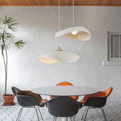 Pendant Light Unique Wabi-Sabi White Cutout Dining Table