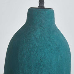 Lampe à suspension minimaliste bouteille Wabi-Sabi, vert foncé