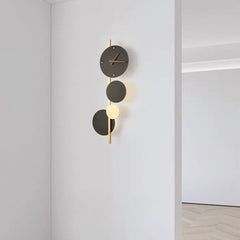 Wall Clock LED Light Modern Art Deco Corner