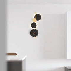 Wall Clock LED Light Modern Art Deco Study