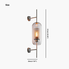 Wall Lamp Glass Cylinder Size