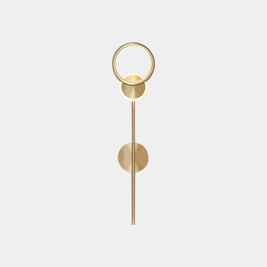 Wall Lamp Minimalist Copper LED Gold