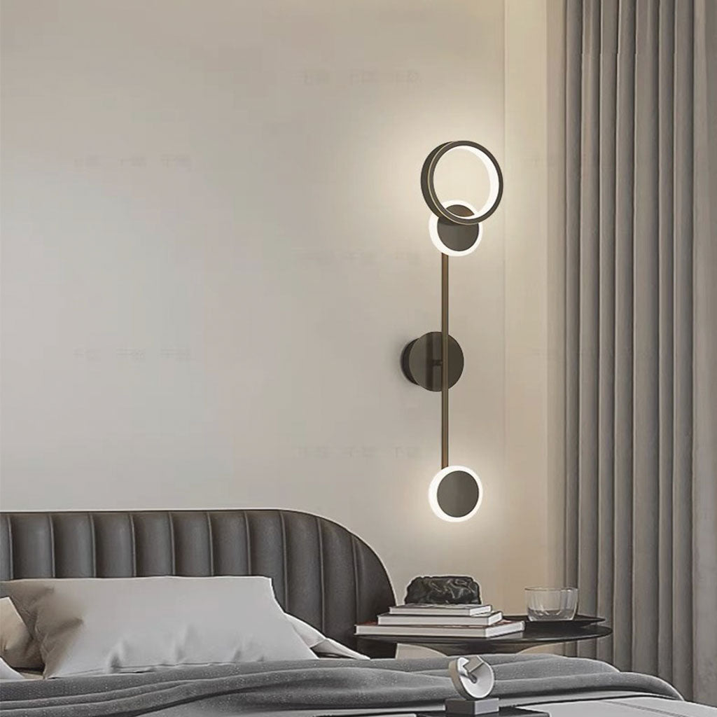 Wall Lamp Minimalist Copper LED Tripple Bedroom