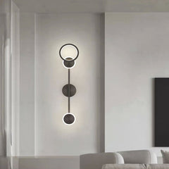 Wall Lamp Minimalist Copper LED Tripple Black Living Room