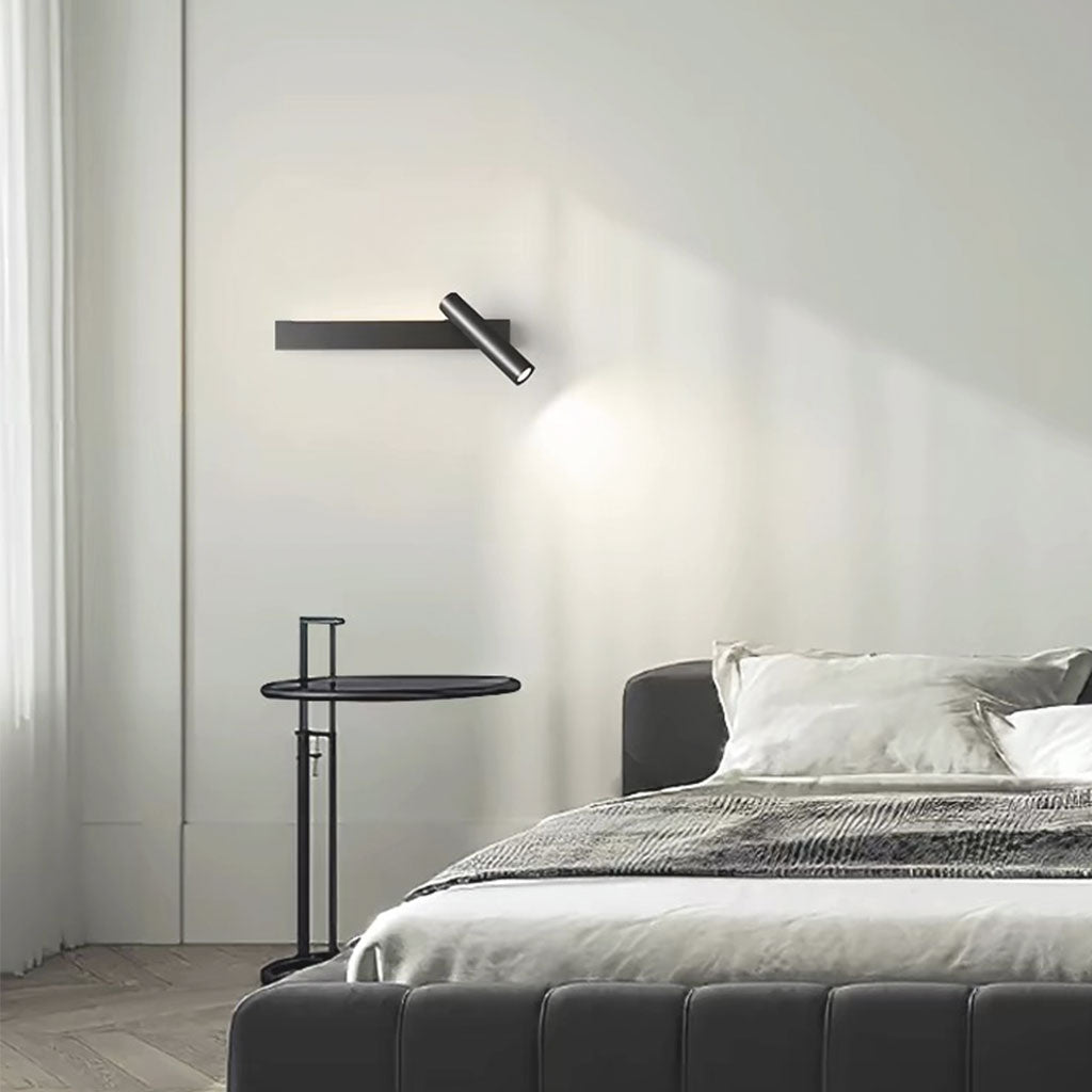 Wall Lamp Spotlight Linear LED Right Black Bedroom