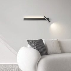 Wall Lamp Spotlight Linear LED Right Black Living Room