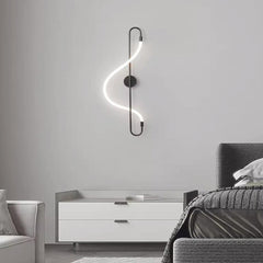 Wall Light Artistic Music Note Tube Copper Eye Care LED Bedroom