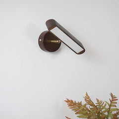 Wall Mount Light Wooden Rotatable LED Walnut Color Living Room