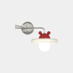 Wall Sconce Bauhaus Cream Adjustable Swing Arm White