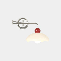 Wall Sconce Bauhaus Metal Adjustable Swing Arm White