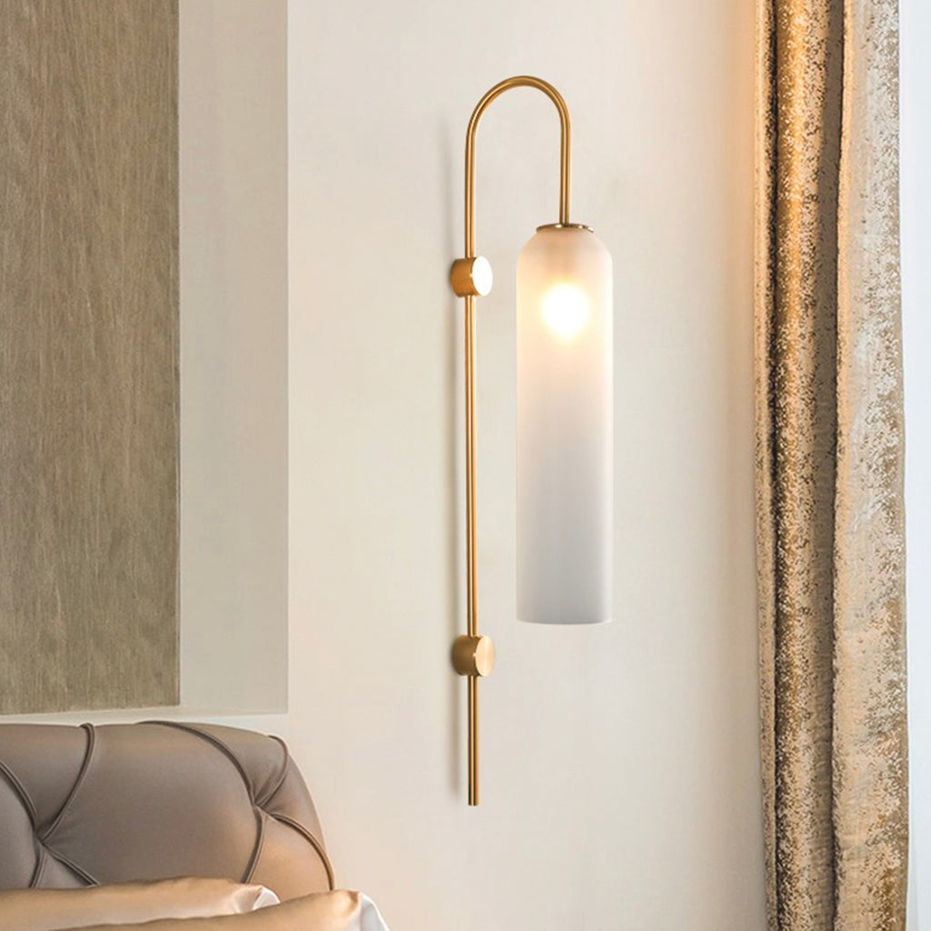 Wall Sconce Lamp Modern Glass Tube Living Room