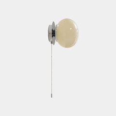 Wall Sconce Light-Bauhaus Cream Glass Ball Beige 