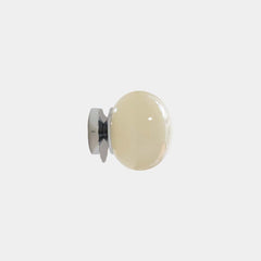 Wall Sconce Light Bauhaus Cream Glass Ball Multicolor Beige