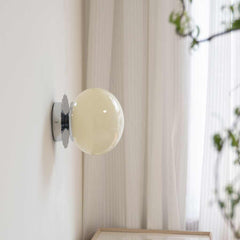 Wall Sconce Light Bauhaus Cream Glass Ball Wall