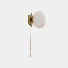 Wall Sconce Light Bauhaus Cream Glass Ball