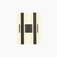 Wall Sconce Linear Double Light LED Bar Black