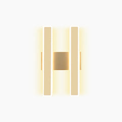 Wall Sconce Linear Double Light LED Bar Gold