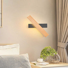 Wall Sconce Rotating Rectangle LED Black Bedroom