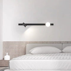 Wall Light Spotlight Unique Linear with Glass Ball Bedroom